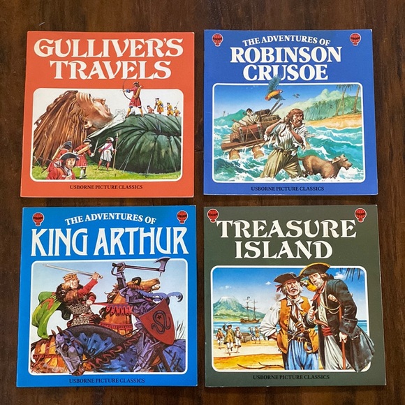 4 Usborne Picture Classic Children’s Paperback Books - Picture 1 of 2